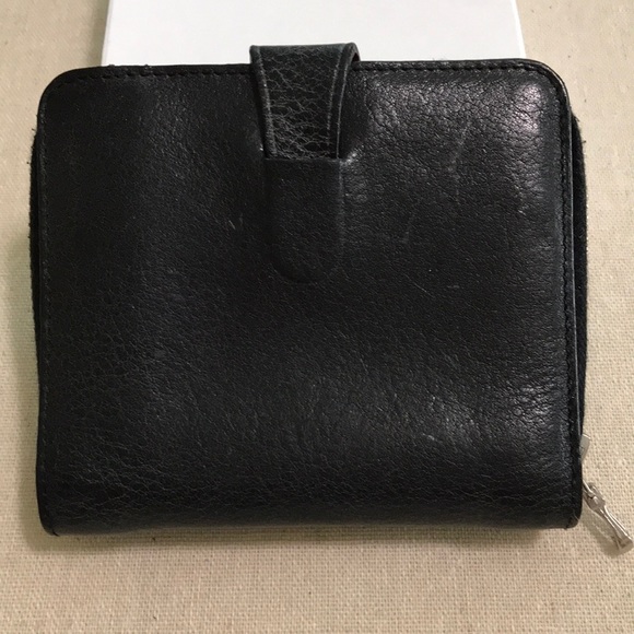 Cole Haan Handbags - Cole Haan Black & Red Leather Wallet